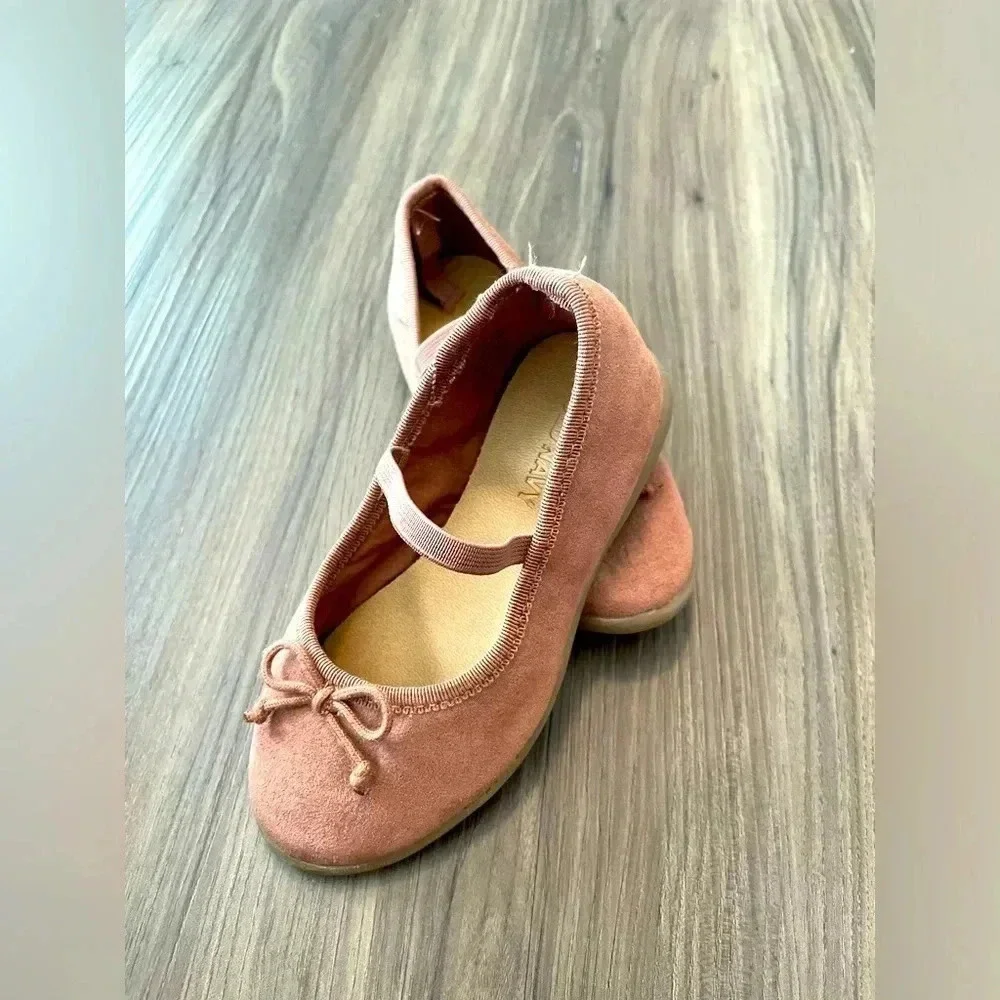 Old Navy Faux-Suede Ballet Flats for Toddler Girls size 7C - Picture 2 of 6